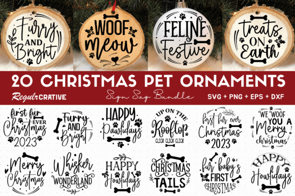 Download Pet Christmas Ornament Svg Bundle - Pet christmas ornament svg Collection