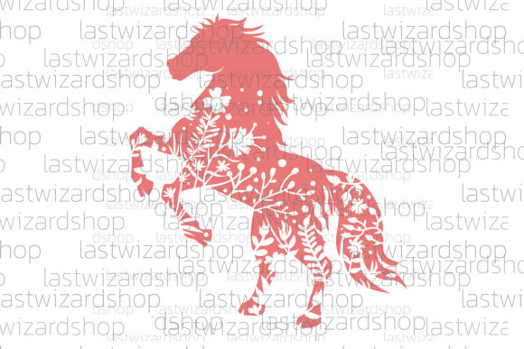 Download Floral Horse Svg, Horse Lover Svg - Horse lover svg Collection