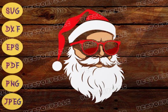 Download Rock Santa Claus SVG Cool Christmas DXF - Santa claus svg Collection