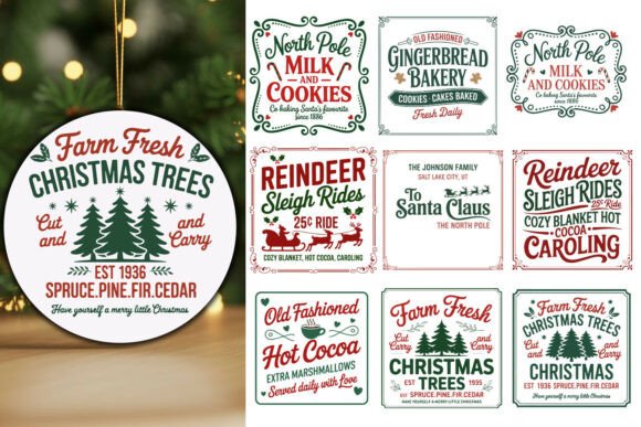 Download * Farmhouse Christmas Sign Bundle * - Farmhouse christmas sign bundle Collection