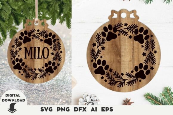 Download Pet Christmas Ornament Svg, Laser Cut - Pet christmas ornament svg Collection