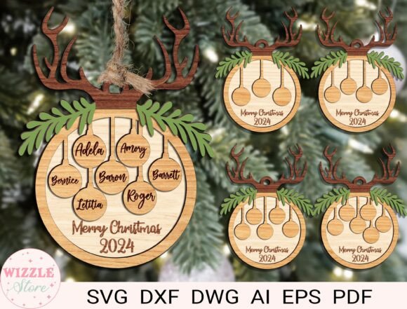 Download Personalized Family and Pet Ornament Svg - Pet ornament svg Collection