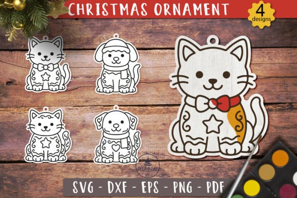 Download Pet Christmas Ornament SVG Laser Cut - Pet christmas ornament svg Collection