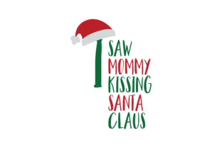 Download Saw Mommy Kissing Santa Claus SVG Cut - Santa claus svg Collection