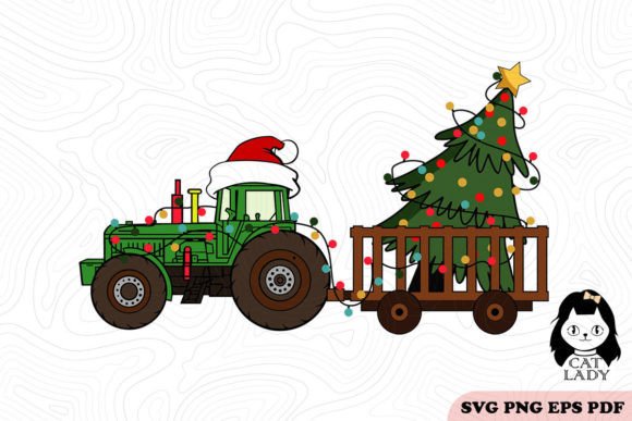 Download Tractor Farm Christmas SVG PNG - Farm christmas svg Collection